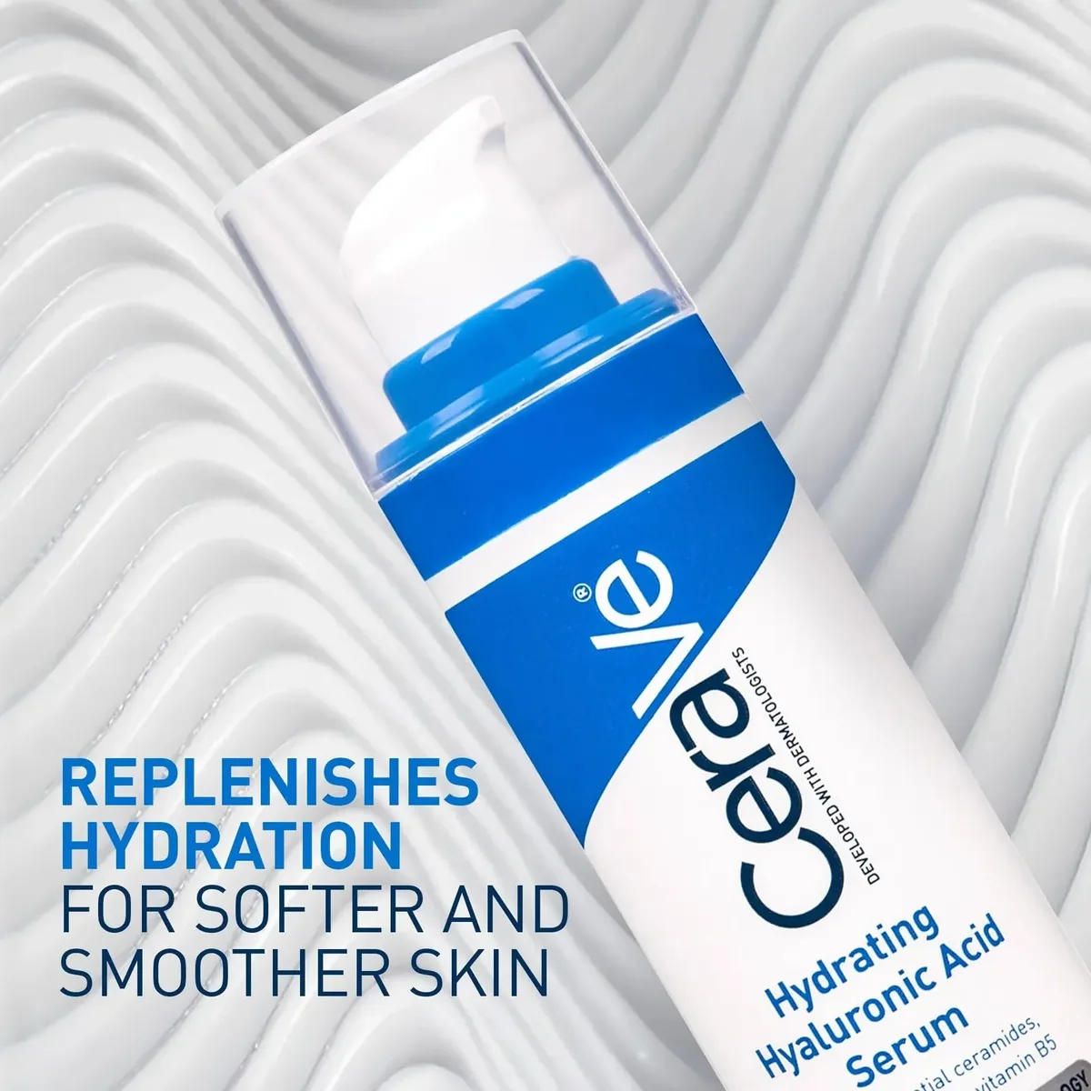 Hyaluronic Acid Serum for Face with Vitamin B5 and Ceramides
