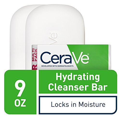 Hydrating Cleanser Bar, Soap-Free Face & Body Cleanser, 2-Pack