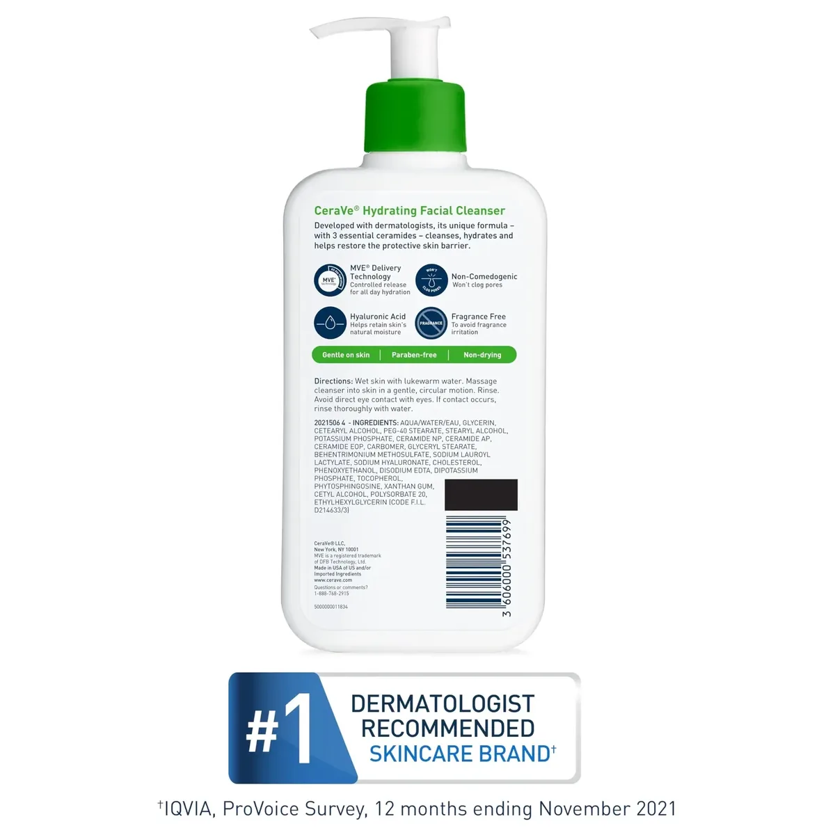 Hydrating Facial Cleanser, Moisturizing Face Wash For Dry Skin