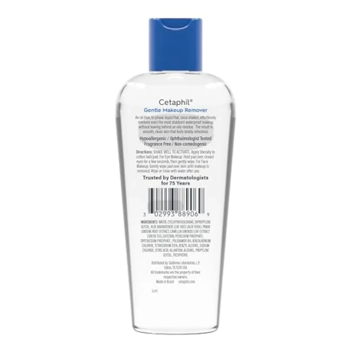 Gentle Waterproof Makeup Remover, Sensitive Skin, 6 Fl Oz