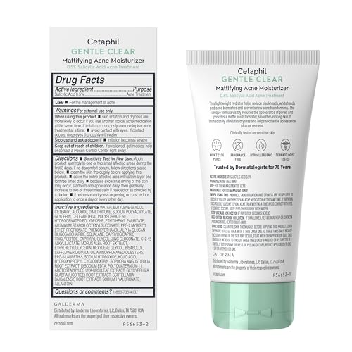 Gentle Clear Mattifying Acne Face Moisturizer