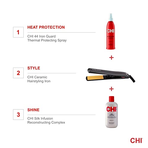 Original 1" Ceramic Hair Straightener Flat Iron for Styling