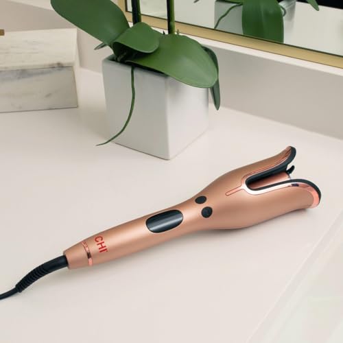 Spin N Curl 1 Inch Ceramic Rotating Curling Iron Rose Gold