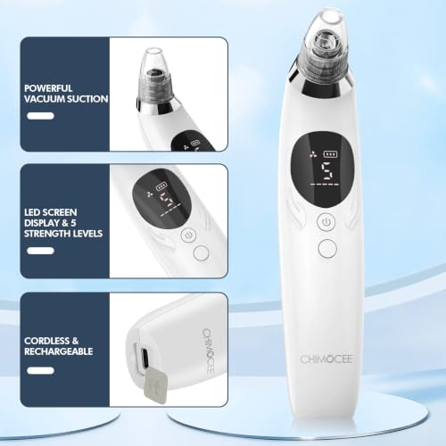 Blackhead Remover Pore Vacuum Upgraded 5 Suction Power Levels