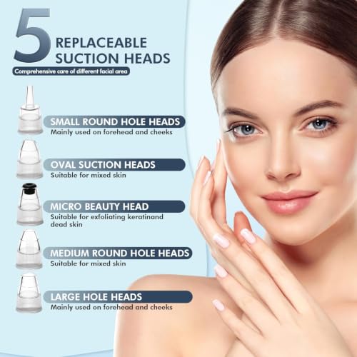 Blackhead Remover Pore Vacuum Upgraded 5 Suction Power Levels