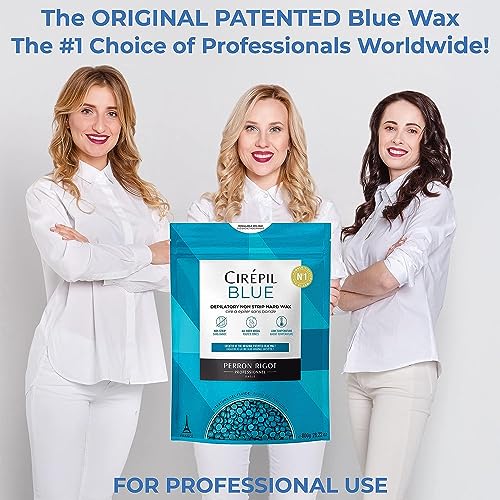 BLUE Stripless Hard Wax Beads Bag 14.11oz / 400g