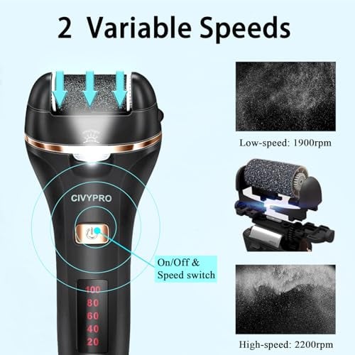 Electric Foot Callus Remover Rechargeable Waterproof Pedicure File