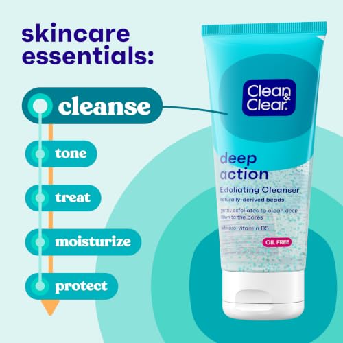 Oil-Free Deep Action Exfoliating Facial Cleanser