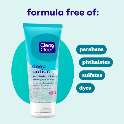 Oil-Free Deep Action Exfoliating Facial Cleanser