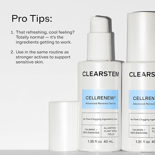 CELLRENEW - Collagen Stem Cell Serum - Acne + Youthful Skin Face Serum - Hyaluronic Acid