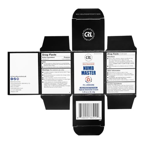 Numb Master 5% Lidocaine Numbing Cream