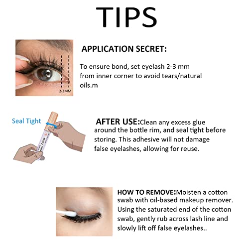 Super Strong Hold Waterproof Latex-Free Eyelash Adhe