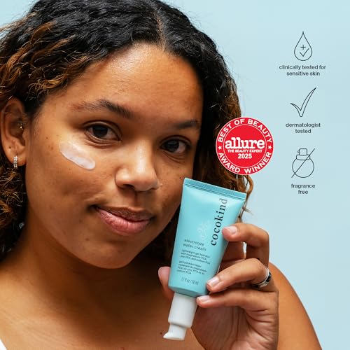 Electrolyte Water Cream, Lightweight Face Moisturizer, 1.7 Fl Oz