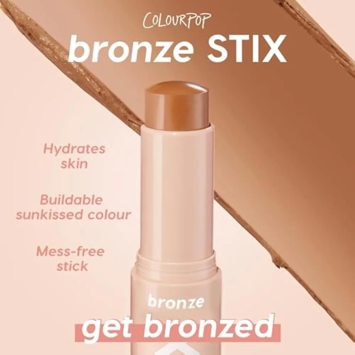 Cream Bronzer Stick - Blendable Cream Contour & Glowy Summer Makeup with a Natural, Matte Finish - Buildable Formula for Shimmer-Free, Sun-Kissed Warmth - Laguna Beach (0