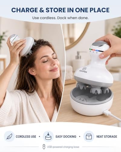 Scalp Massager for Hair Growth Electric Head Massager Tangle-Free
