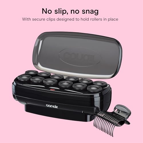 Jumbo Hot Rollers Set 1.5 Inch Rollers with Super Clips 12-Count