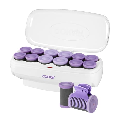Ceramic Hot Rollers 1.75 Inch 1.5 Inch Lavender 12 Count