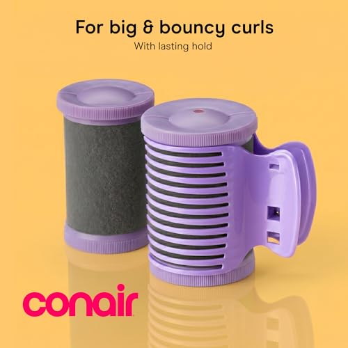 Ceramic Hot Rollers 1.75 Inch 1.5 Inch Lavender 12 Count