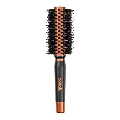 Round Hair Brush Quick Dry Copper Boar and Nylon