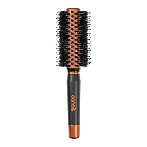 Round Hair Brush Quick Dry Copper Boar and Nylon