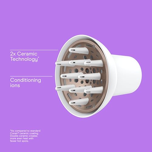 Hair Dryer Diffuser Attachment Double Ceramic Universal