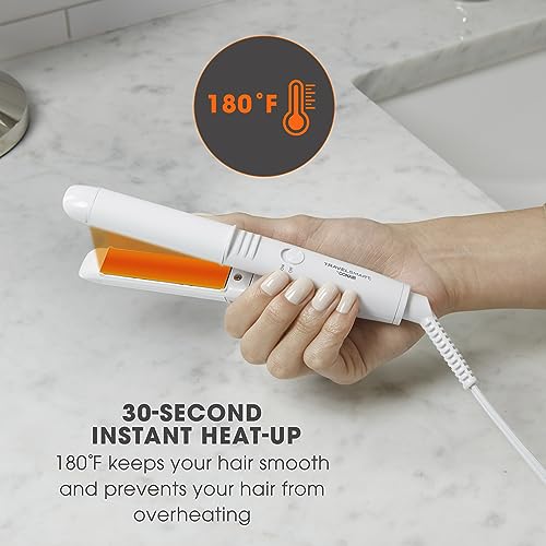Travel Flat Iron Portable Mini 1/2 Inch Ceramic