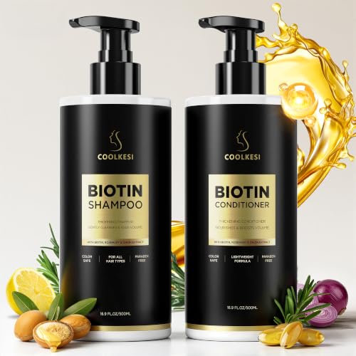 Tripeptide-Infused Biotin Hair Growth Shampoo and Conditioner Set