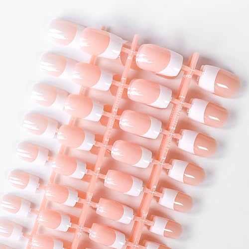 120 Pieces Natural White French Fake Nails