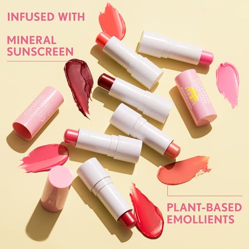 Clean Fresh Tinted Lip Balm SPF 15-10 - You Make Me Blush, with Mineral Sunscreen, Moisturizing, Vegan Formula, 0.14oz