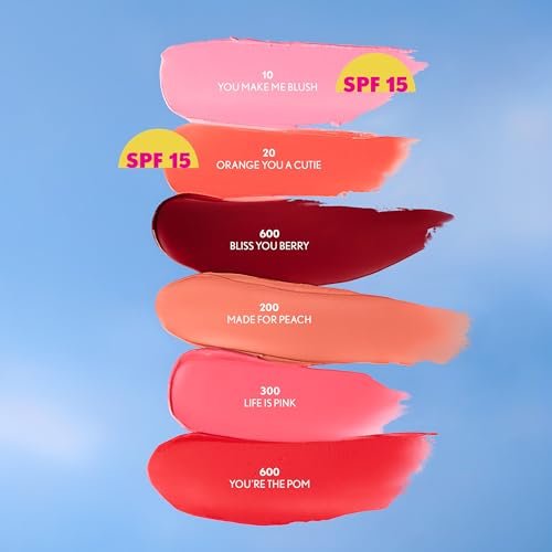 Clean Fresh Tinted Lip Balm SPF 15-20 - Orange You A Cutie, with Mineral Sunscreen, Moisturizing, Vegan Formula, 0.14oz
