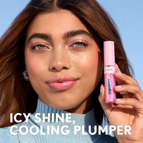 Clean Fresh Yummy Plumper Lip Gloss, 820 Pixie Dust, Plumper, Shiny, Vegan Formula, Easy to Apply, Minty Flavor, 0.33oz