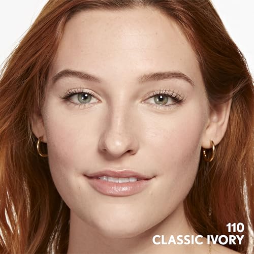Clean Invisible Foundation Makeup, Dewy & Glowy Natural Finish, Buildable Coverage, Skin-Like Smooth Look, Vegan, Classic Ivory, 1oz