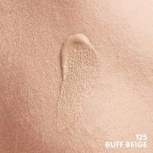 Clean Invisible Foundation Makeup, Dewy & Glowy Natural Finish, Buildable Coverage, Skin-Like Smooth Look, Vegan, Buff Beige, 1oz