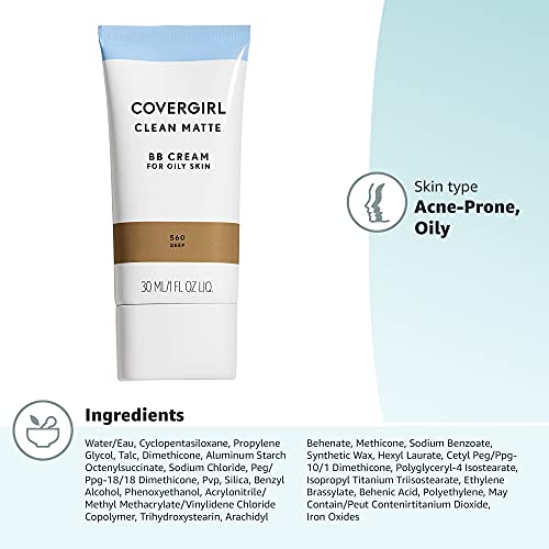 Clean Matte BB Cream, Oil-Free, Long-Lasting, Sensitive Skin, Lightweight, 100% Cruelty-Free