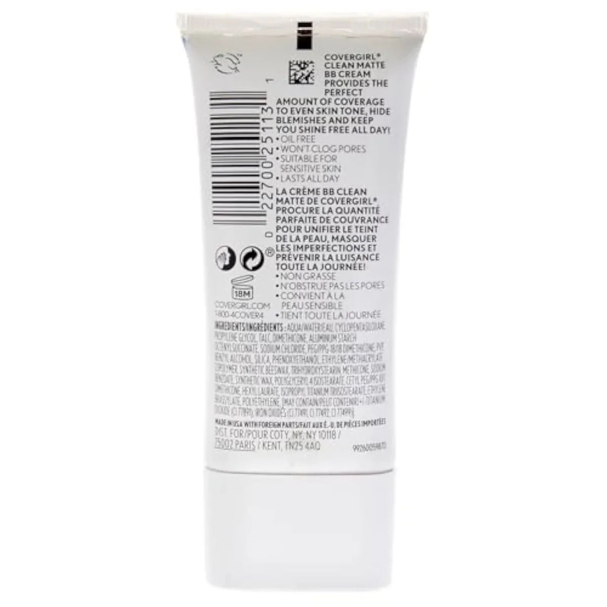Clean Matte BB Cream, Oil-Free, Long-Lasting, Sensitive Skin, Lightweight, 100% Cruelty-Free