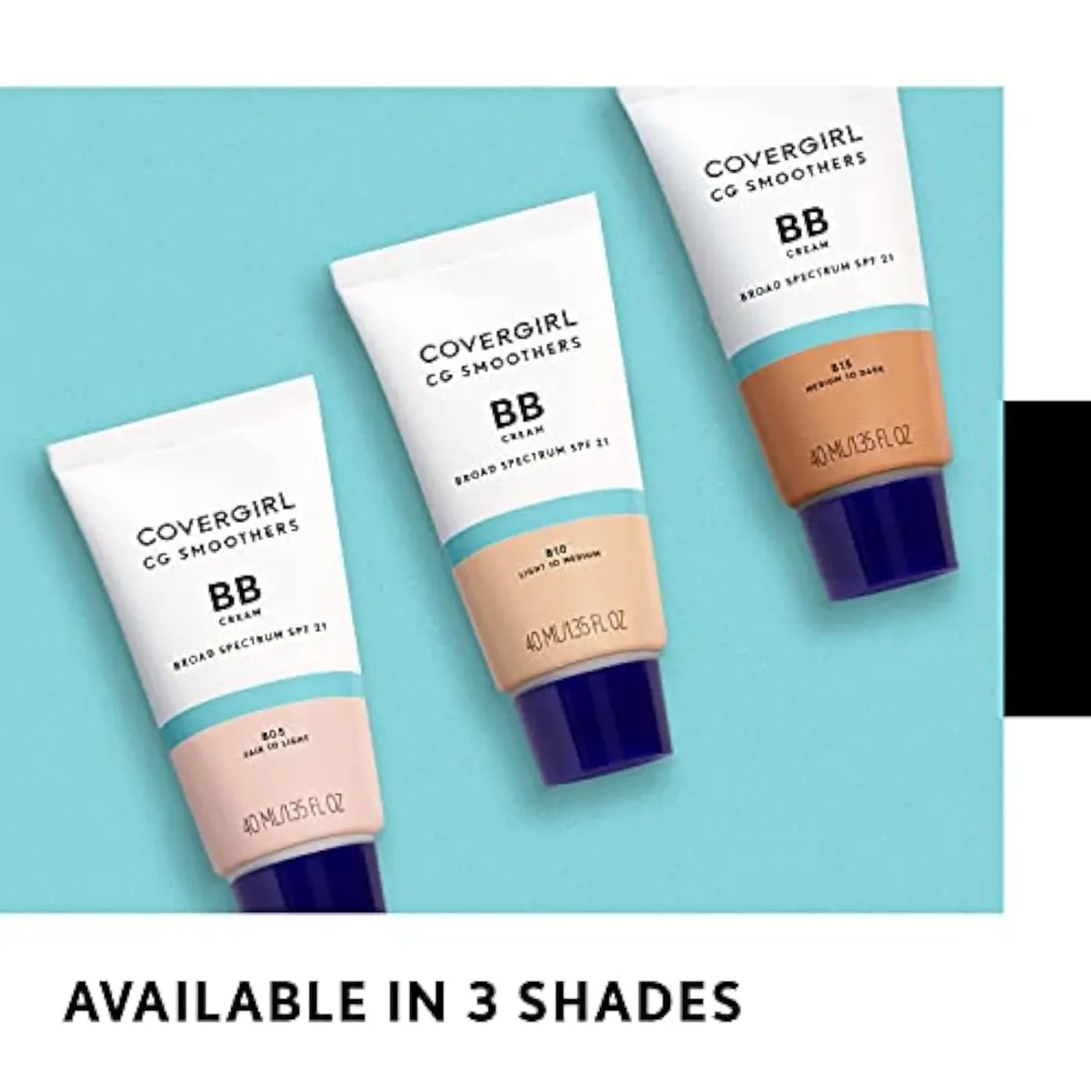 Smoothers Lightweight BB Cream, 1 Tube (1.35 Ounce), Light to Medium 810 Skin Tones, Hydrating BB Cream with SPF 21 Sun Protection (Packaging May Vary)