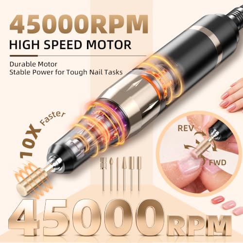 Professional Electric Nail Drill Rechargeable Nail File