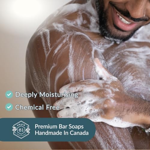 , Handmade in Canada, Plant Based Cold Process Natural Bar Soap For Face And Body, With Premium Essential Oils, For Men And Women 3 Pack (Vanilla Orange)