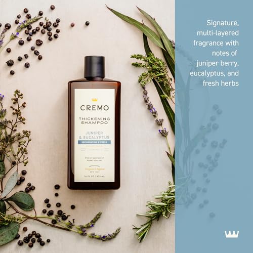 Thickening Shampoo for Men, Juniper & Eucalyptus, 16 Fl Oz