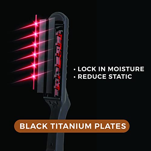 Masters Black Titanium Flat Iron 1.5-Inch