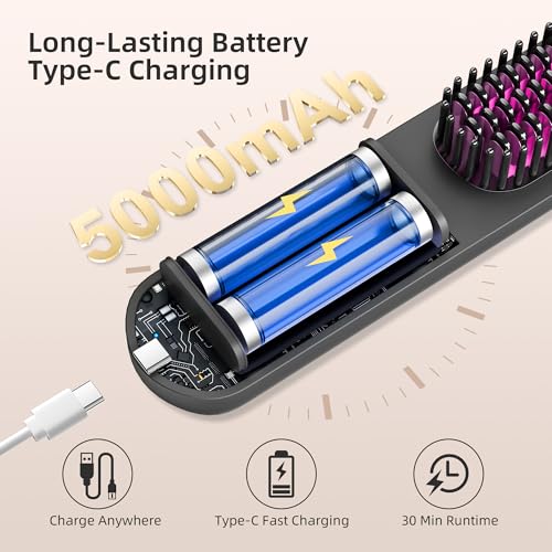 Cordless Ceramic Hot Brush USB-C