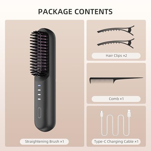 Cordless Ceramic Hot Brush USB-C