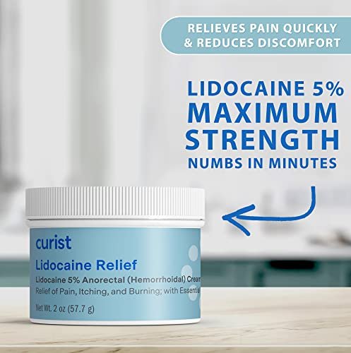 5% Lidocaine Numbing Cream Pain Relief (2 oz Jar)