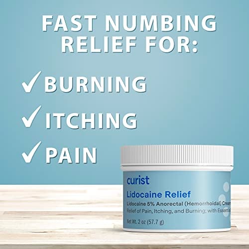 5% Lidocaine Numbing Cream Pain Relief (2 oz Jar)