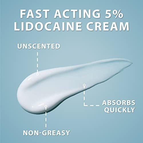 5% Lidocaine Numbing Cream Pain Relief (2 oz Jar)