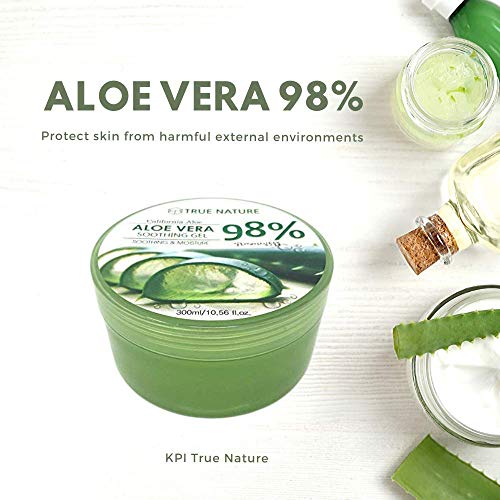 True Nature Soothing & Moisture 98% Aloe Vera Gel face moisturizer body