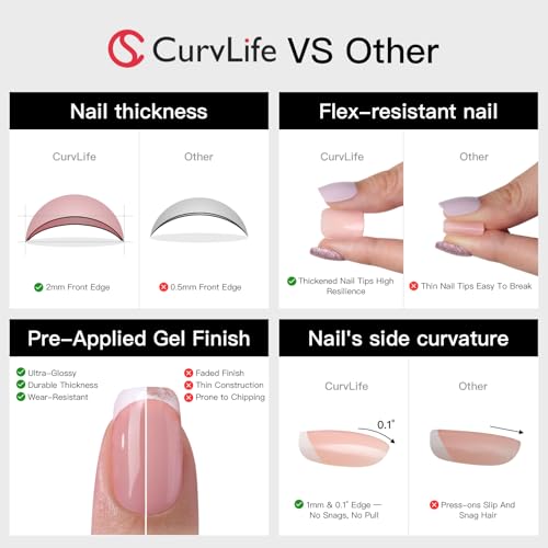 Extra Short Almond Press On Nails