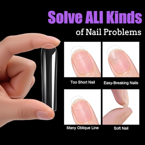 Long Square Nail Tips, 240pc