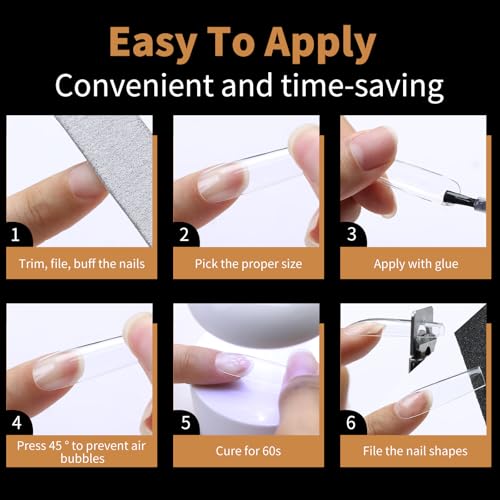 Long Square Nail Tips, 240pc