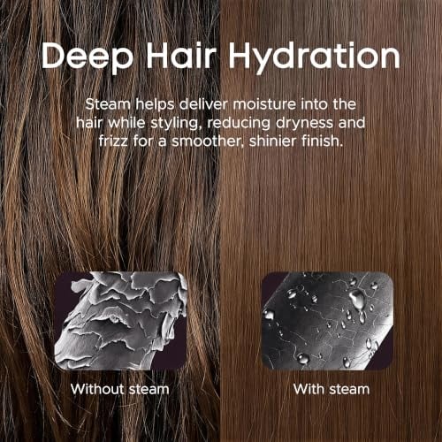 1 Inch Cool Mist Flat Iron Steam Hair Straightener